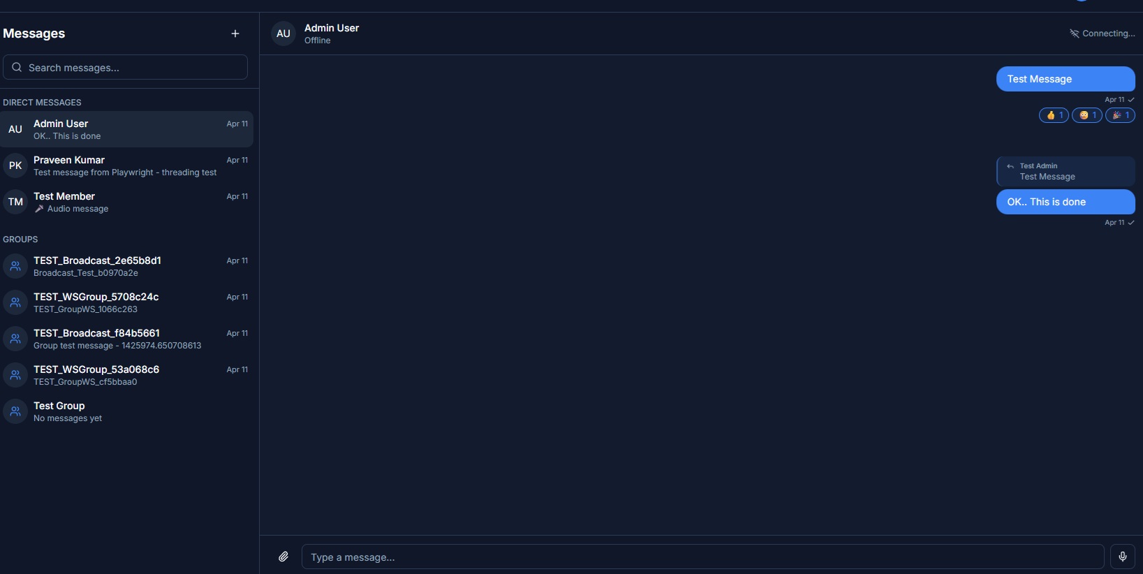 Team Collaboration - WorkSmiths Feature Screenshot